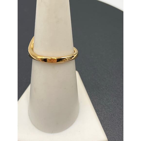 Joseph Esposito Espo Vintage 925 Vermeil 7mm White Faux Pearl Cz Ring Sz 7.25 - Picture 4 of 8